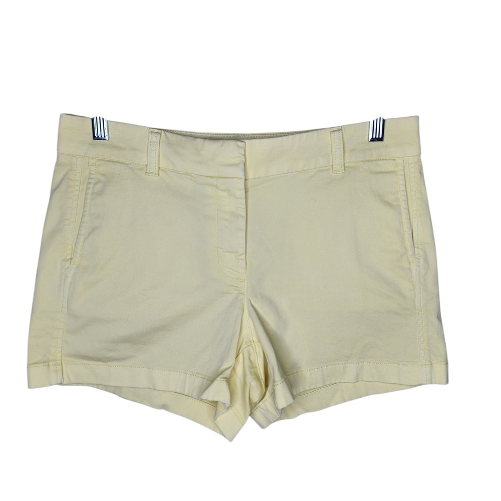 J.Crew Womens Re-Imagined Stretch Chino Shorts Pastel‎ Yellow Size 6